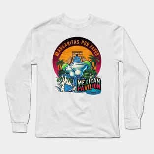 Drinking Margaritas in Mexico around the World Showcase Long Sleeve T-Shirt